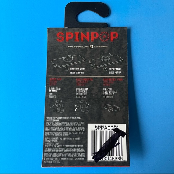 Gold Foil Leopard SpinPop: Phone Grip & Stand - Picture 3 of 3